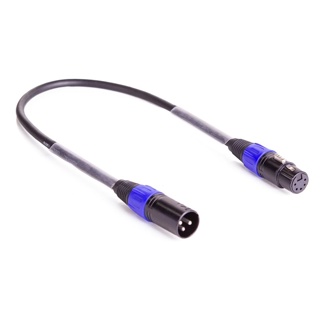 DMX adapter cable 3M-5F XLR 50cm black