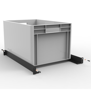 Plastic crate H 32 with drawer profile SET