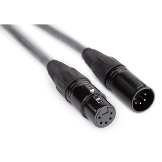 5 -pin DMX cable assembled XLR 2,5m black