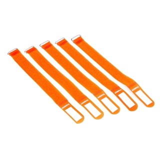 Cable wrap 26cm orange 5 pieces