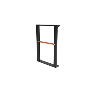 Slim-line panel H 110 black with orange handle