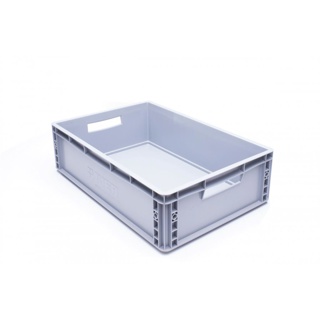 Plastic crate 60x40x17cm grey