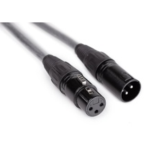 3 -pin DMX cable assembled XLR 2,5m black