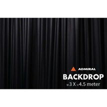 Backdrop 320 g/m² 3m width x 4,5m H black