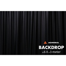 Backdrop 320 g/m² 6m width x 3m H black