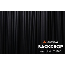 Backdrop 320 g/m² W 6m x H  4,5m black