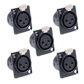 XLR connector (chassis) 3-pin female 5 pieces